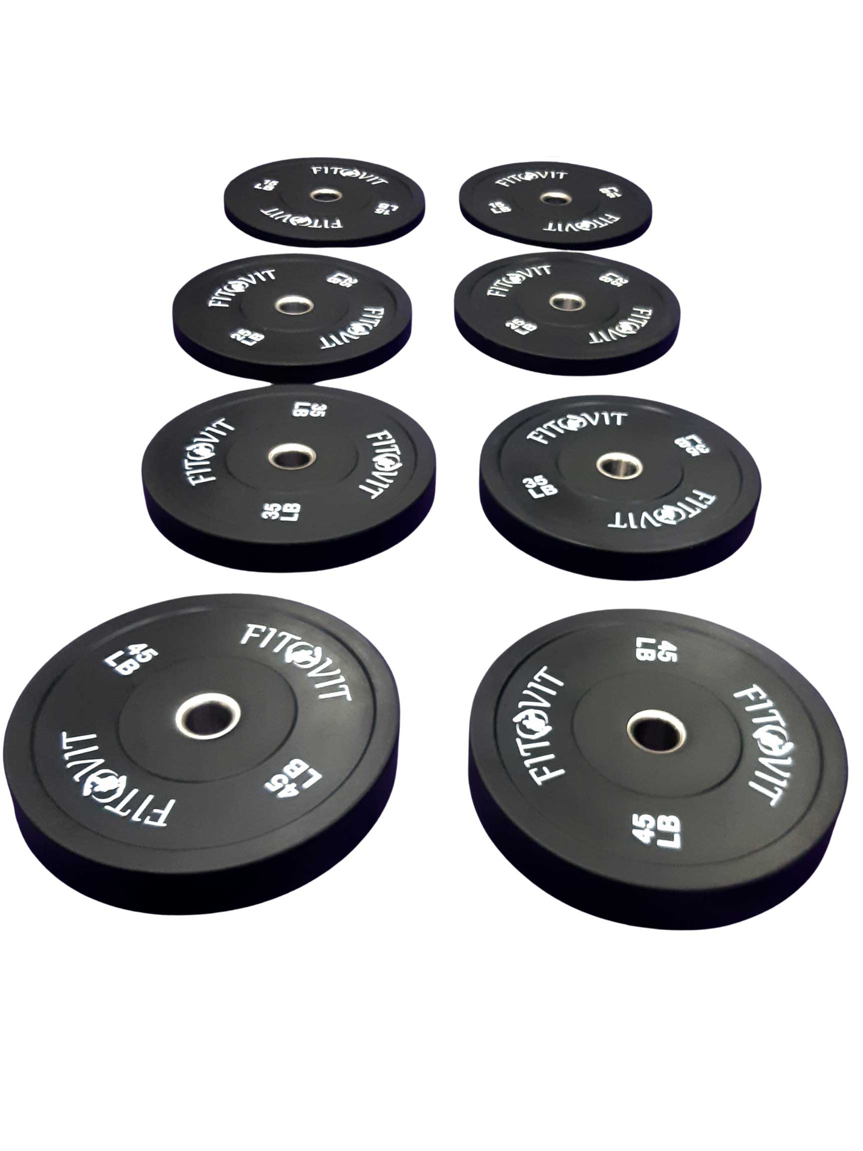 bumper plates for sale in Canada, 45lb, 35lb, 25lb, 15lb, and 10lb