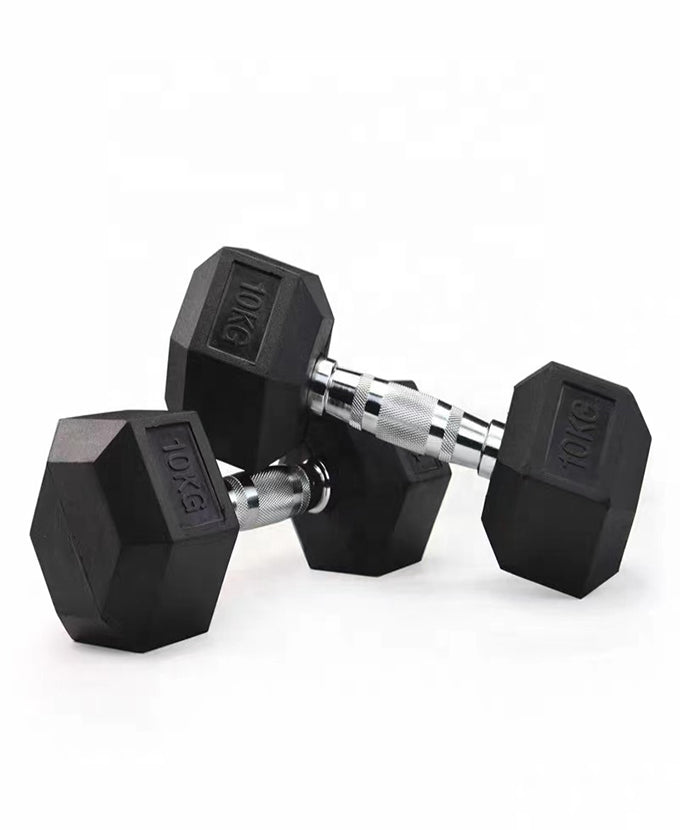 Rubber Hex Dumbbell