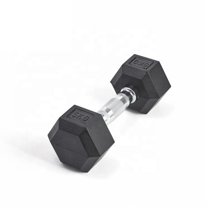 Rubber Hex Dumbbell